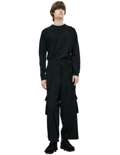 Yohji Yamamoto Black cargo trousers