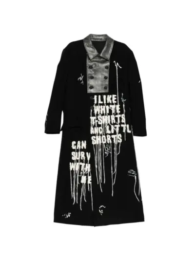 Yohji Yamamoto Switch W coat - Black