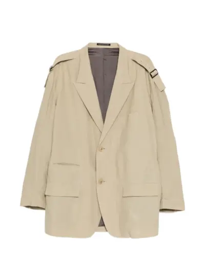 Yohji Yamamoto Viyella blazer - Neutrals