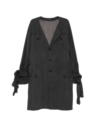 Yohji Yamamoto asymmetric coat - Grey