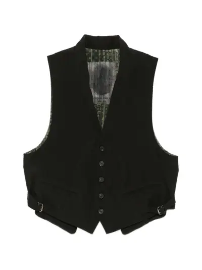 Ziggy Chen button-fastening waistcoat - Green