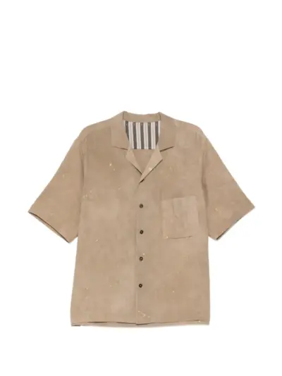 Ziggy Chen chest-pocket shirt - Neutrals