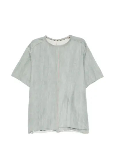 Ziggy Chen exposed-seam T-shirt - Green