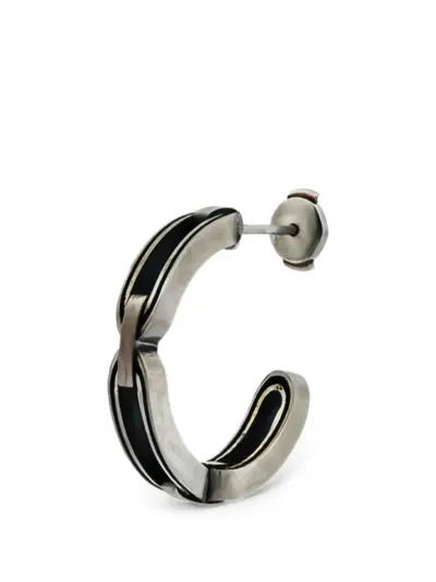 mosais sterling-silver hoop earrings