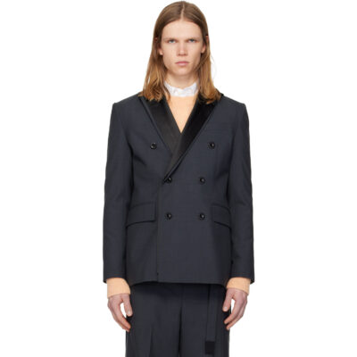 sacai Gray Suiting Blazer