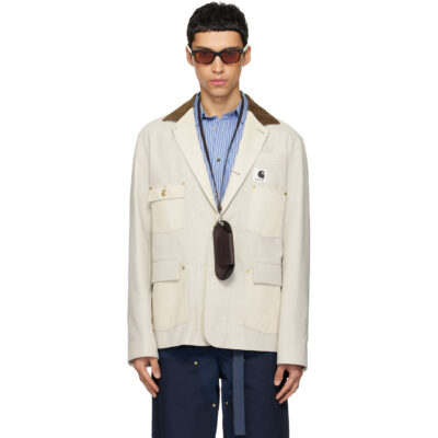 sacai Off-White Carhartt WIP Edition Suiting & Duck Blazer