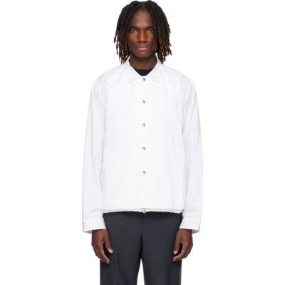 sacai Off-White Poplin Blouson Jacket