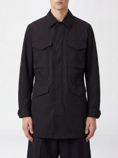 COMME DES GARÇONS HOMME PLUS Knee-Length Cotton and Linen Utility Parka