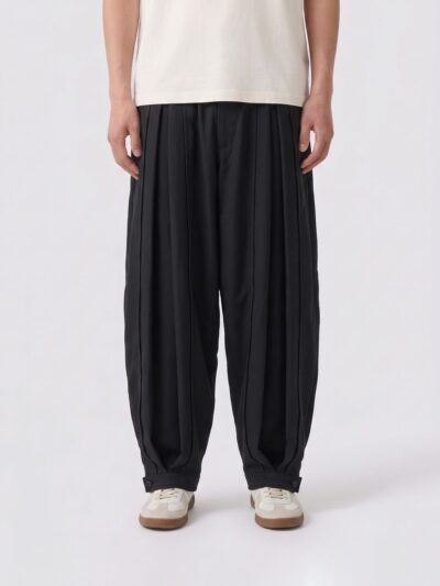 COMME DES GARÇONS Wide-Leg Jersey Trousers with Elasticated Cuffs