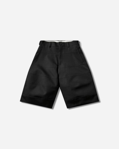 Comme des Garçons Men s Wide Leg Shorts Black