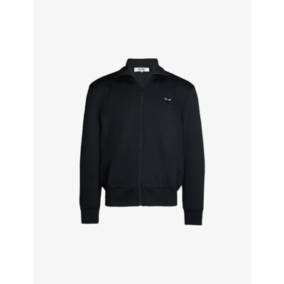 Comme des Garçons Mens Comme Des Garcons Play Heart-Appliqué Jersey Jacket