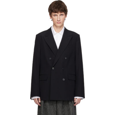 Dries Van Noten Black Wool Blazer