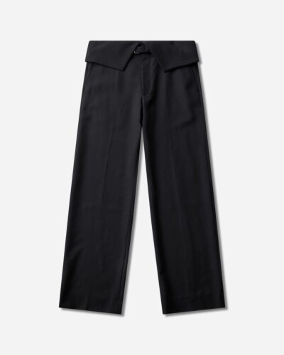 Dries Van Noten Men s Folded Wool Pants Black