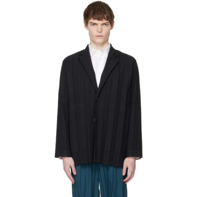 HOMME PLISSÉ ISSEY MIYAKE Black Edge Ensemble Blazer