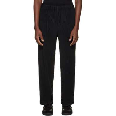 HOMME PLISSÉ ISSEY MIYAKE Black Monthly Colors July Trousers