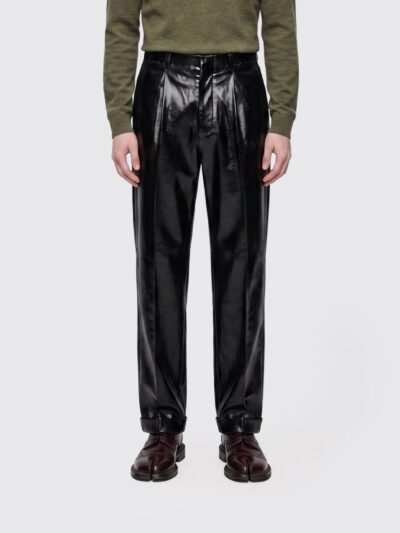 MAISON MARGIELA Pressed and Foiled Virgin Wool Trousers