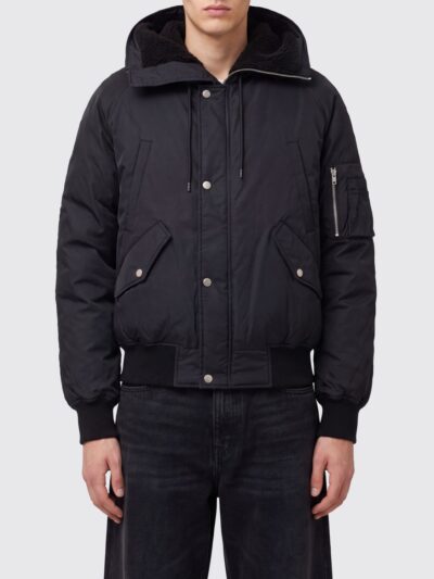 MM6 MAISON MARGIELA Hooded Padded Nylon Bomber Jacket with Multiple Pockets
