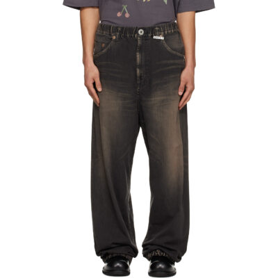 Maison MIHARA YASUHIRO Black Light Wide Jeans