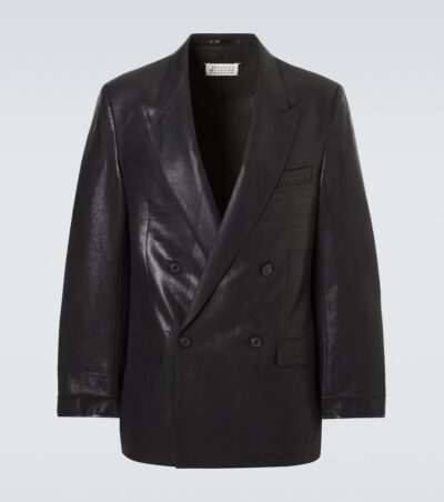 Maison Margiela Double-breasted virgin wool blazer