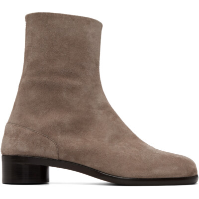 Maison Margiela Taupe Tabi Ankle Boots