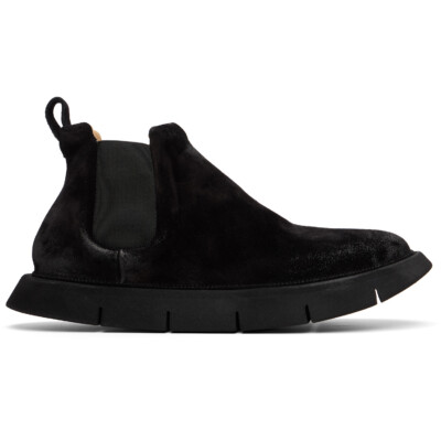 Marsèll Black Intagliata Leather Chelsea Boots