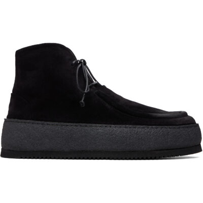 Marsèll Black Parapana Leather Ankle Boots