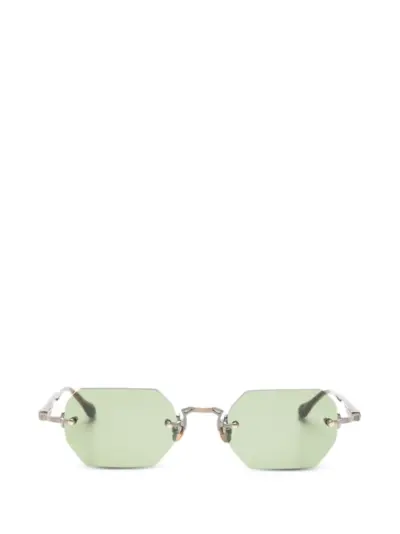 Matsuda rimless geometric-frame sunglasses - Brown