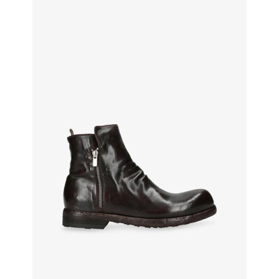 Officine Creative Mens Officine Creative Bulla Side-Zip Leather Chelsea Boots