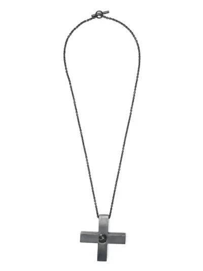 Parts of Four Plus diamond-encrusted necklace - Black