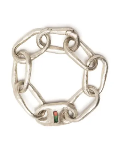Parts of Four Roman Small Link bracelet - Silver