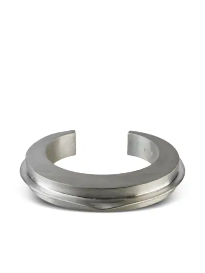 Parts of Four sterling-silver Crescent Folded bracelet