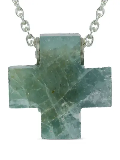 Parts of Four sterling silver mini Plus necklace