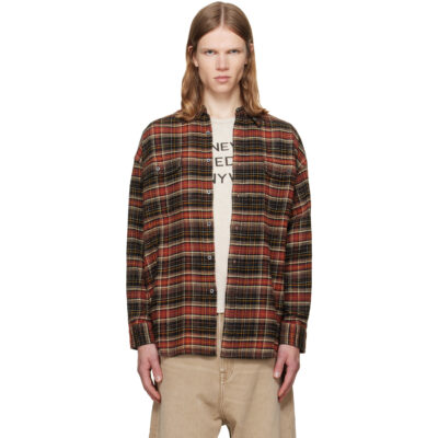 R13 Brown Boyfriend Shirt