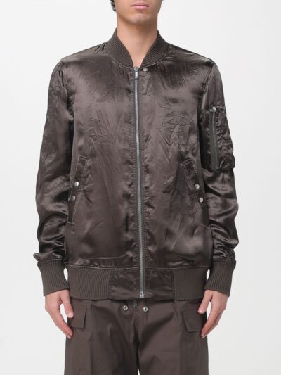 RICK OWENS Cupro and Virgin Wool Bomber Jacket