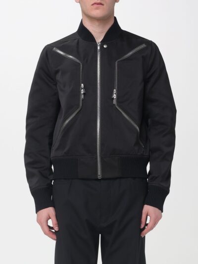 RICK OWENS Heizer Bomber Jacket in Technical Fabric