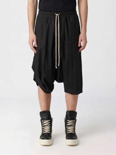 RICK OWENS Leather Jogging Shorts