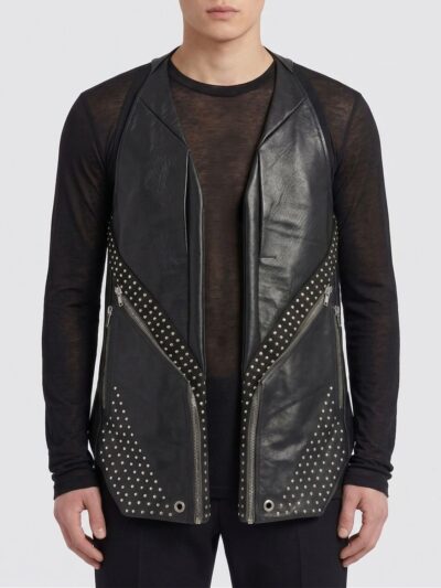 RICK OWENS Leather Vest with Glasses