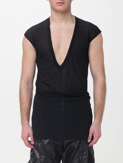 RICK OWENS V-Neck Cotton T-Shirt