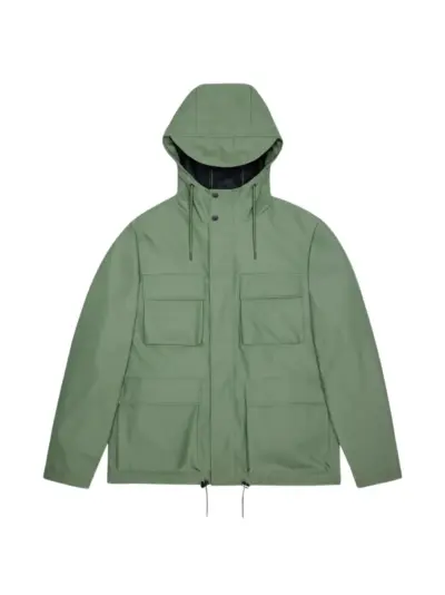 Rains Pocket Jacket hooded jacket - Green