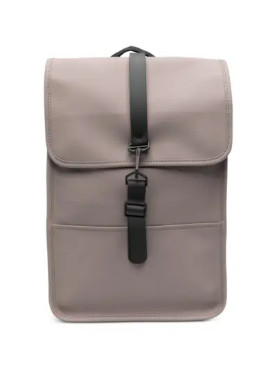 Rains carabiner-fastening foldover-top backpack - Grey