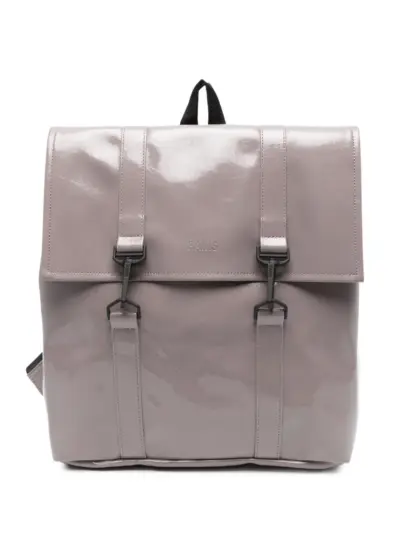 Rains mini W3 glaze-effect backpack - Grey