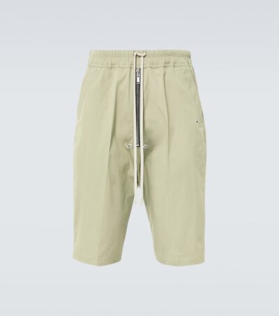 Rick Owens Bela Pods cotton-blend poplin Bermuda shorts