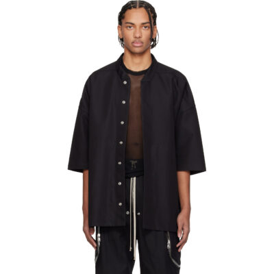 Rick Owens Black Temple SS Jumbo Faun Shirt