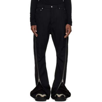 Rick Owens Black Tower Bolan Banana Trousers