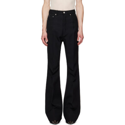 Rick Owens Black Tower Bolan Bootcut Trousers