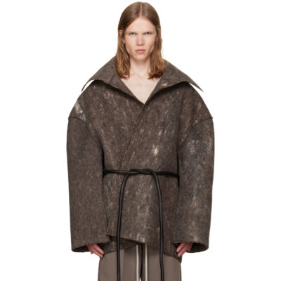 Rick Owens Black Tower Dracucollar Jacket