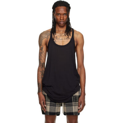 Rick Owens Black Tower Pony Tank Top