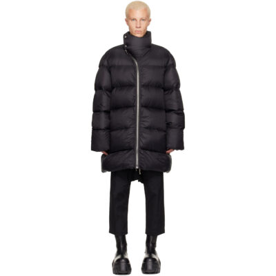 Rick Owens Black Tower Turtle Down Coat