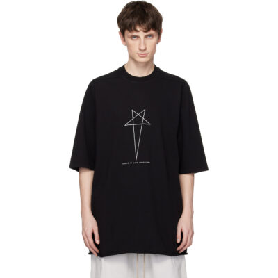 Rick Owens DRKSHDW Black Temple Jumbo S/S T-shirt