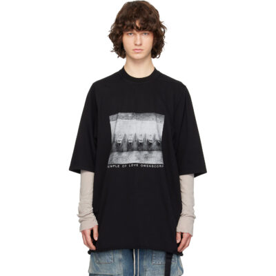 Rick Owens DRKSHDW Black Temple Jumbo S/S T-shirt